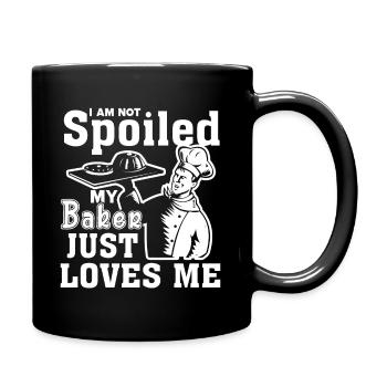 Baker My Baker Just Loves Me - Full Colour Mug - black - Right