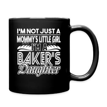 Baker I'm A Baker's Daughter - Full Colour Mug - black - Right