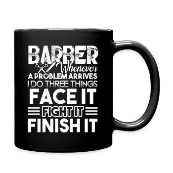 Barber Proud Barber - Full Colour Mug - black - Right