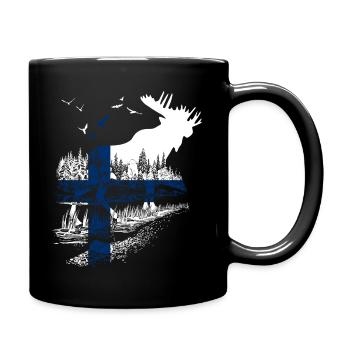 WAPITI FINLANDAIS - Mug uni - noir - Droite