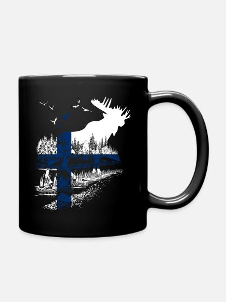 FINNLAND ELCH - Tasse einfarbig - Schwarz