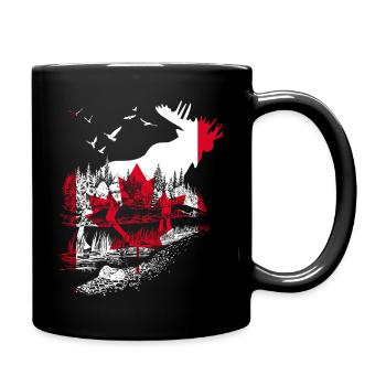 KANADA ELCH - Tasse einfarbig - Schwarz - Rechts