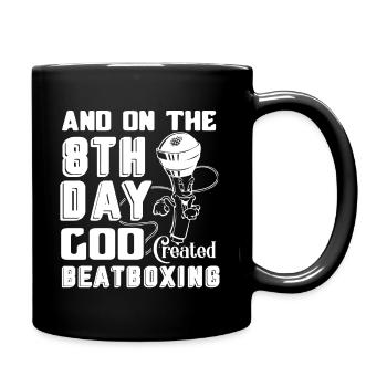 Beatboxing God Created Beatboxing - Full Colour Mug - black - Right