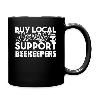 Beekeeper Support Beekeepers - Full Colour Mug - black - Right