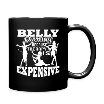 Belly Dance Belly Dance Cheaper Than Therapy - Full Colour Mug - black - Right