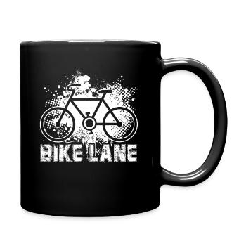 Bicycle Bicycle Bike Lane - Full Colour Mug - black - Right