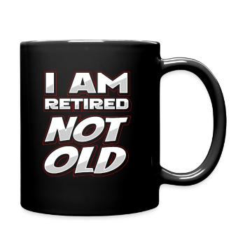 Pensioner pension funny - Full Colour Mug - black - Right