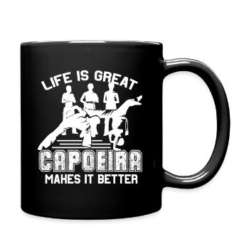 Capoeira Capoeira Makes Life Better - Full Colour Mug - black - Right