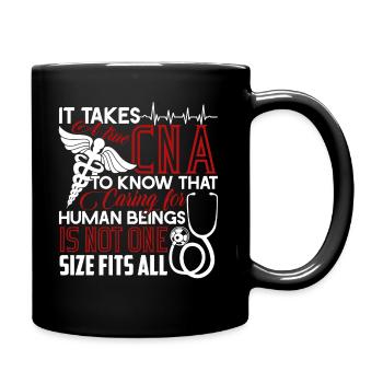CNA It Takes A True CNA To Know That - Full Colour Mug - black - Right