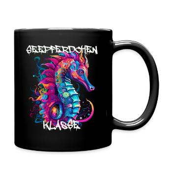 Seepferdchenklasse Grundschule Klassentier - Tasse einfarbig - Schwarz - Rechts