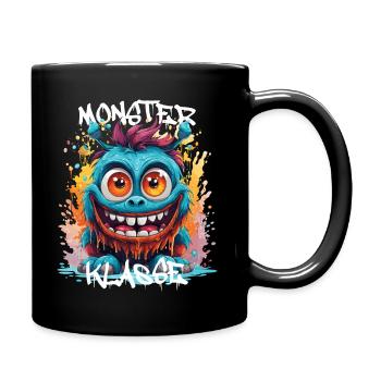 Graffiti Monsterklasse Grundschule Klassentier 01 - Tasse einfarbig - Schwarz - Rechts