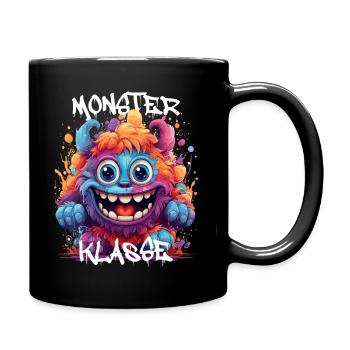 Graffiti Monsterklasse Grundschule Klassentier 02 - Tasse einfarbig - Schwarz - Rechts