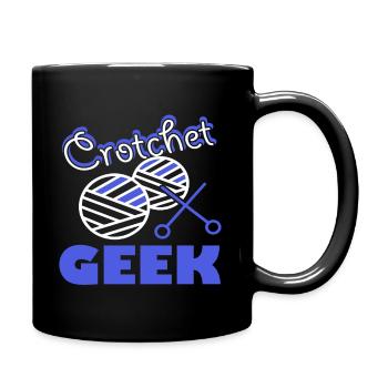Crocheting Crochet Geek - Full Colour Mug - black - Right