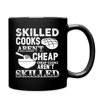 Chef Skilled Cooks Aren't Cheap - Full Colour Mug - black - Right