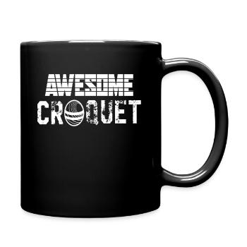 Croquet Awesome Croquet - Full Colour Mug - black - Right