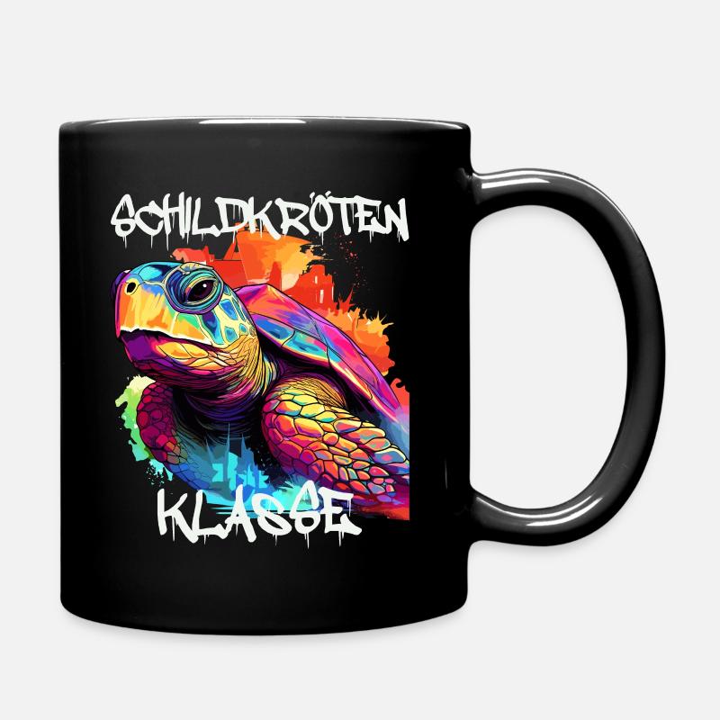 Schildkrötenklasse Grundschule Klassentier - Tasse einfarbig - Schwarz