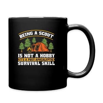 Survie des scouts - Mug uni - noir - Droite