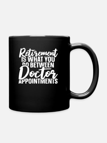 Pensioner pension - Full Colour Mug - black