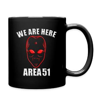 Alien UFO Alien Vaisseau Spatien Soucoupe - Mug uni - noir - Droite