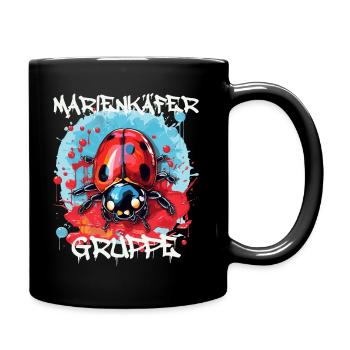 Marienkäfergruppe Kindergarten Gruppentier - Tasse einfarbig - Schwarz - Rechts