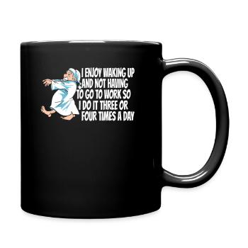 Rentner Rente Lustig - Tasse einfarbig - Schwarz - Rechts