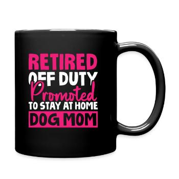 Rentner Rente Hund - Tasse einfarbig - Schwarz - Rechts