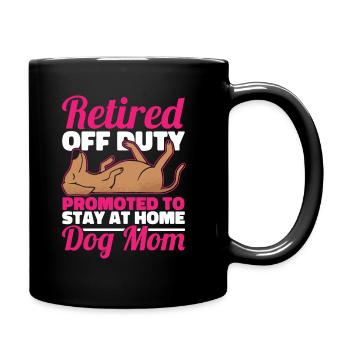 Pensioner pension - Full Colour Mug - black - Right