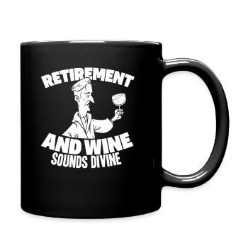 Pensioner pension funny - Full Colour Mug - black - Right