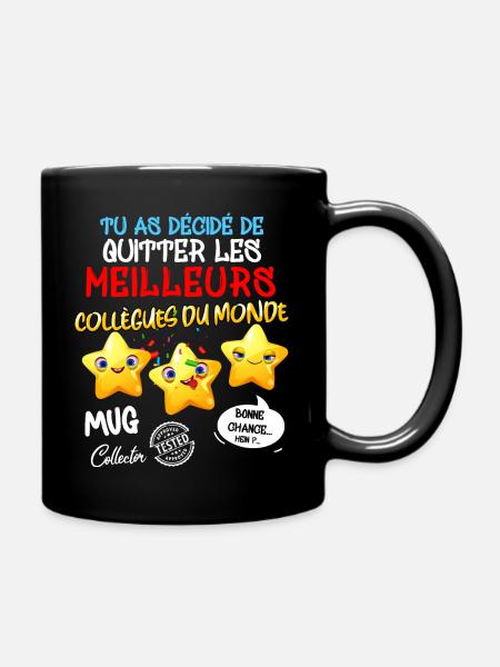 Mug Humour Bonne Chance Collègue Départ - Mug uni - noir