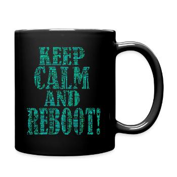 Restez calme et redémarrez - IT Admimistrator Admin EDV - Mug uni - noir - Droite