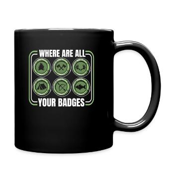 Insigne scout - Mug uni - noir - Droite