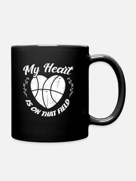 Baseball Mutter Baseball Mama - Tasse einfarbig - Schwarz