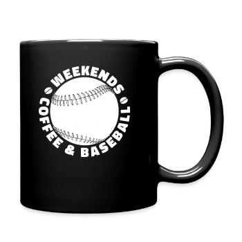 Baseball Baseball Mama - Tasse einfarbig - Schwarz - Rechts