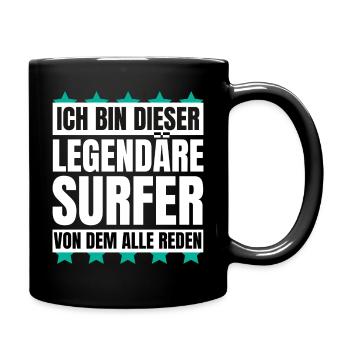 Ich bin dieser legendäre Surfer - Tasse einfarbig - Schwarz - Rechts