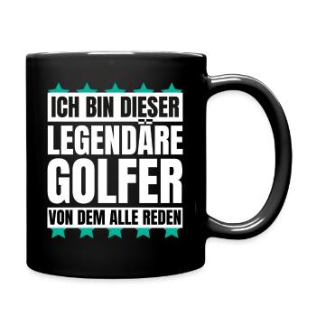 Ich bin dieser legendäre Golfer - Tasse einfarbig - Schwarz - Rechts