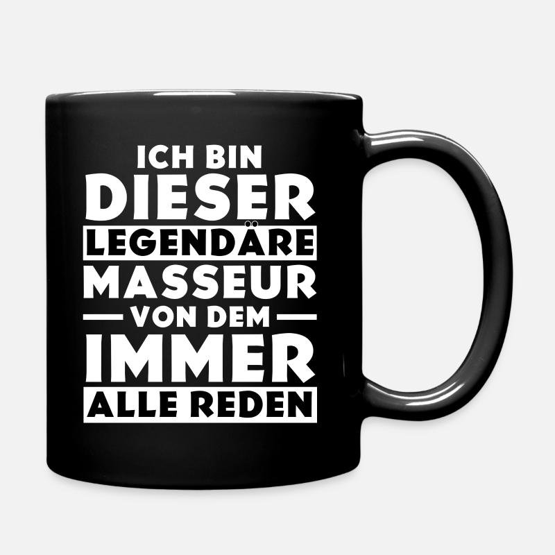 Ich bin dieser legendäre Masseur - Tasse einfarbig - Schwarz