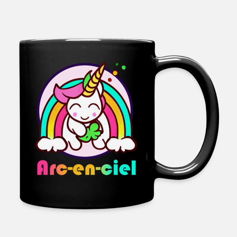 Arc en Ciel - Mug uni - noir