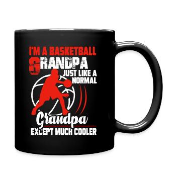 Basketball Basketball Grandpa Is Cooler - Full Colour Mug - black - Right