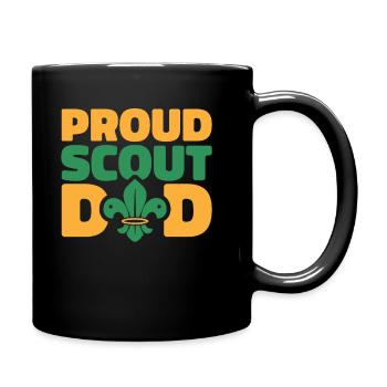 Boy Scout Proud Scout Dad - Full Colour Mug - black - Right