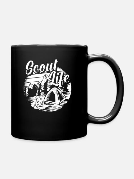 Pfadfinder Scout Life - Tasse einfarbig - Schwarz