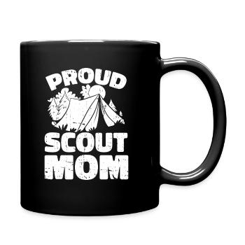 Maman scoute fière maman scoute - Mug uni - noir - Droite