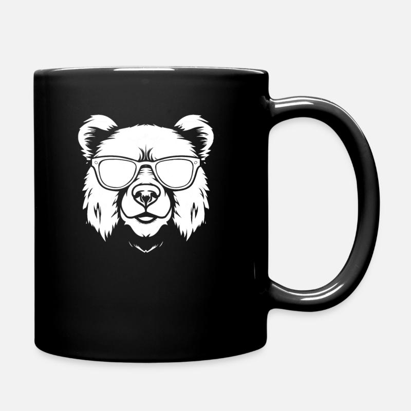Bär Braunbär - Tasse einfarbig - Schwarz