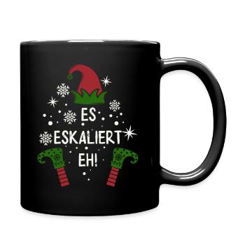 Es Eskaliert Eh Elfen Kostüm - Tasse einfarbig - Schwarz - Rechts