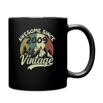 Vintage 2009 Birthday Gift 2009 - Full Colour Mug - black - Right