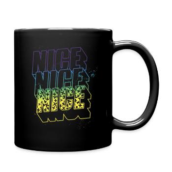 Nice - Tasse einfarbig - Schwarz - Rechts
