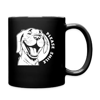 Labrador Just Smile - Full Colour Mug - black - Right