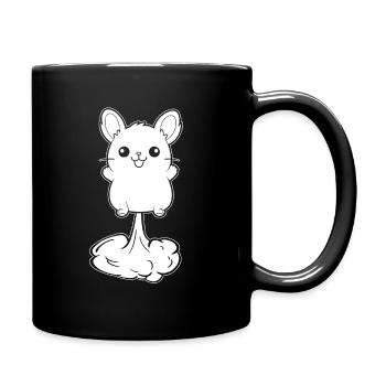 Pet arc-en-ciel de chinchilla - Mug uni - noir - Droite
