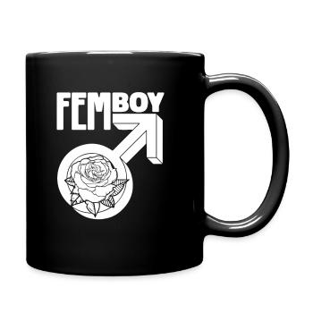 Anime Manga Femboy Anime - Mug uni - noir - Droite