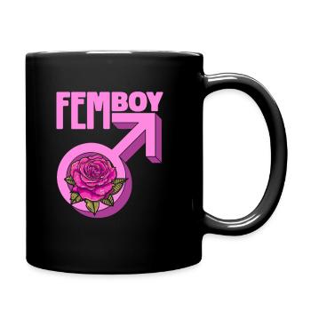 Anime Manga Cool Femboy Anime - Tasse einfarbig - Schwarz - Rechts