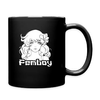 Anime Manga Kawaii Femboy Anime - Tasse einfarbig - Schwarz - Rechts
